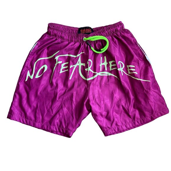 Gainz Sportsgear NO FEAR HERE Shorts Size Medium - Picture 1 of 9